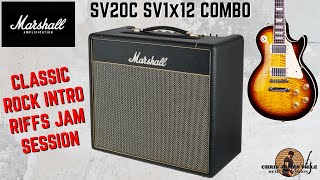 Video thumbnail for Marshall SV20C with SV112 Ext Cab - Classic Rock Riffs Jam Session by Chris James Ville Music