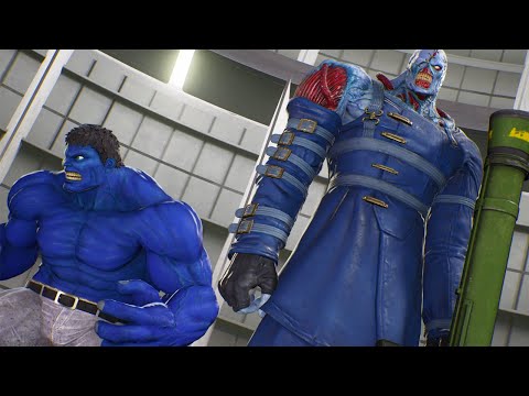 Hulk & Nemesis VS Spider-Man & Carnage (Very Hard) - Marvel vs Capcom | 4K HD Gameplay