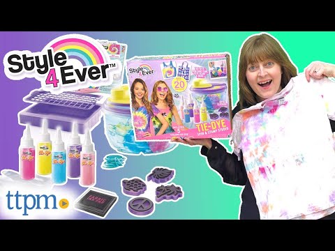Style4Ever Tie-Dye Spin & Stamp Studio from Canal Toys Tutorial + Review!