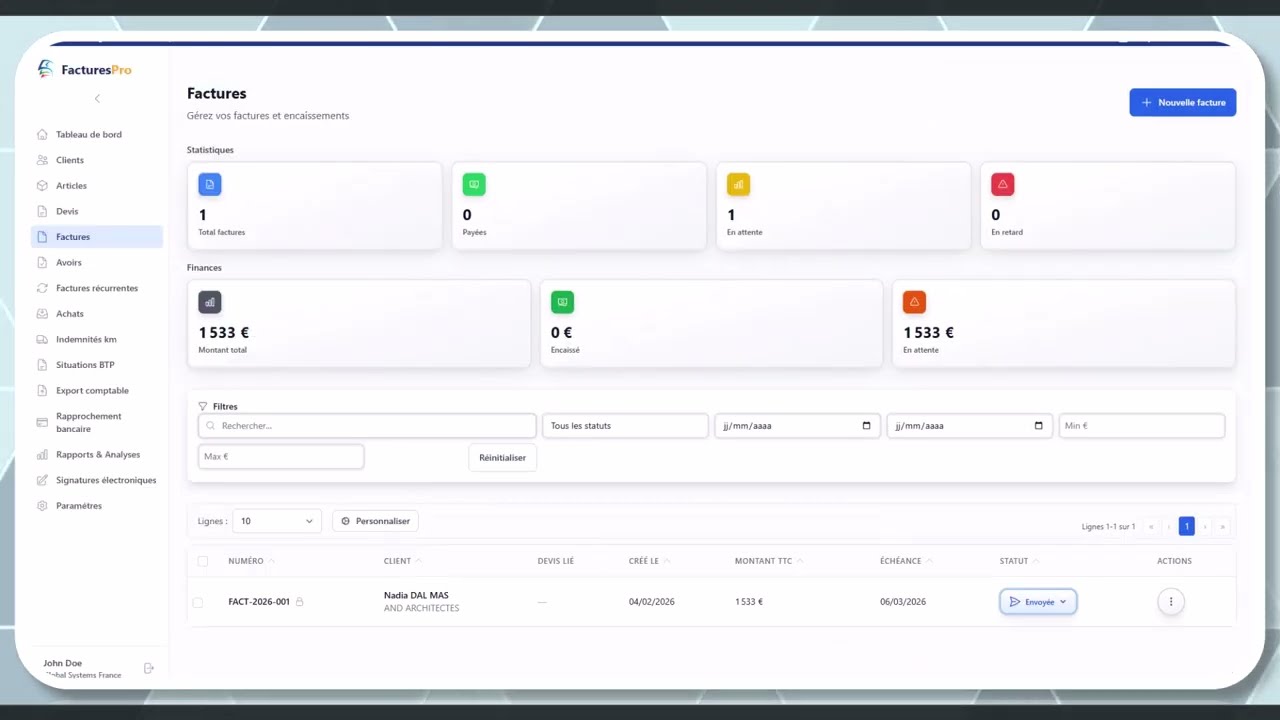 Tutoriel vidéo : Paiement en ligne Stripe — Formation FacturesPro