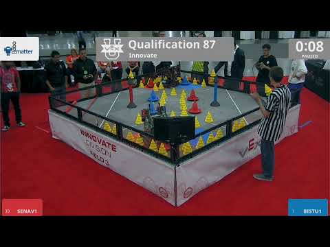 2018 VEXU Innovate Q87 - SENAV1 vs BISTU1 - 0 to 88
