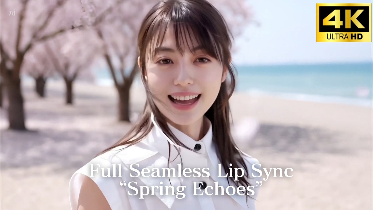 3分半 シームレスリップシンク “Spring Echoes” Full Lip Sync 4K