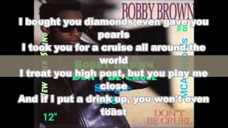 Bobby Brown Don't Be Cruel Lyrics Video HD