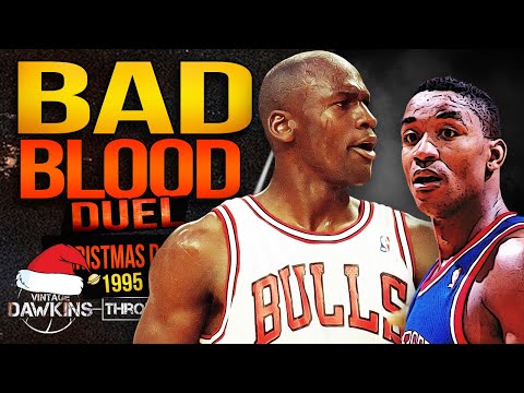 Michael Jordan x Isiah Thomas BAD Blood Battle In 1990 Christmas Day | VintageDawkins