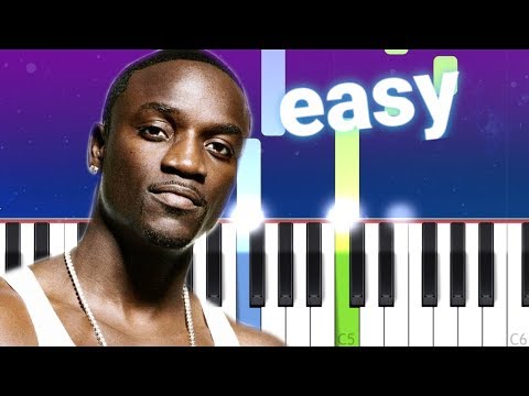 Akon - Lonely (100% EASY PIANO TUTORIAL)