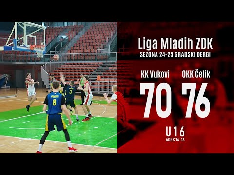 🏀🔥 Gradski derbi U16 OKK Čelik vs KK Vukovi Full Game