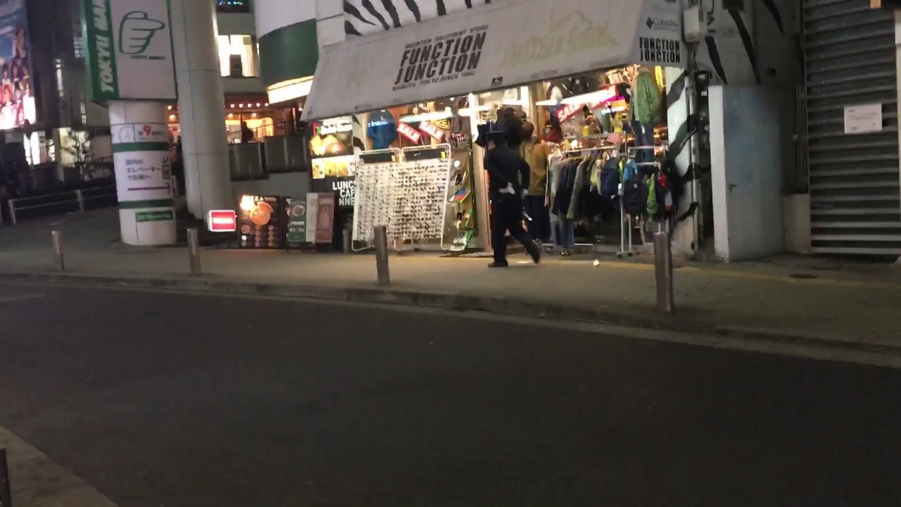 Walking through shibuya