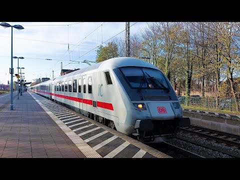 Züge: Schnelldurchfahrten Bahnhof Bassum November 22 -Fast Trains: Bassum train station near Bremen