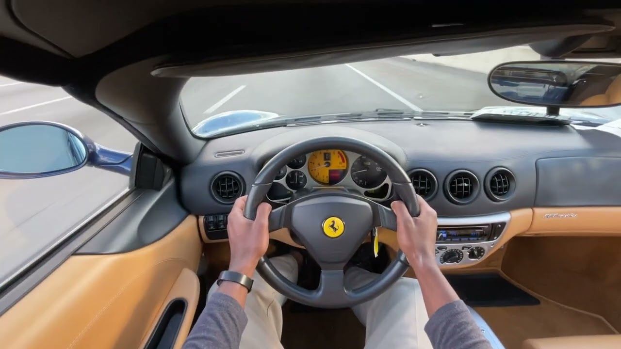 2003 Ferrari 360 Spyder 3.6 Liter V8 POV Test Drive