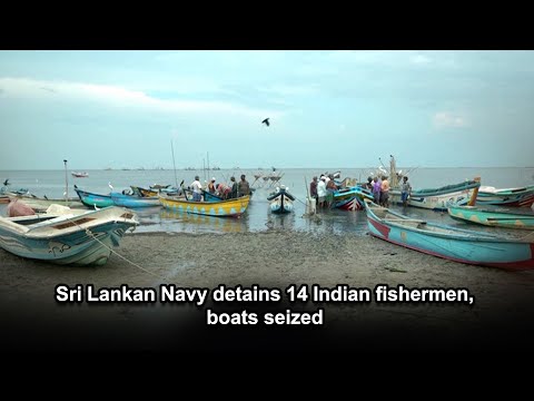 Sri Lankan Navy detains 14 Indian fishermen, boats seized