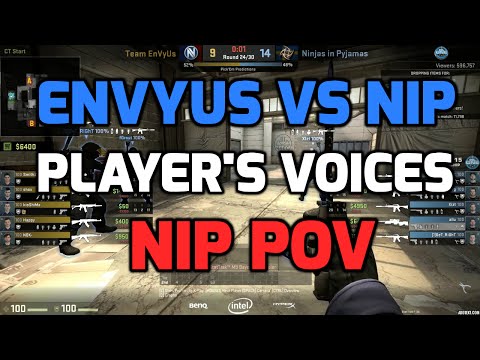Katowice 2015 - EnVyUs vs NiP cache 1/2 finals players voices (NiP POV Swedish)