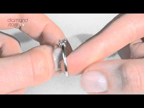 Diamond 9K White Gold 0.25ct Value Single Stone Ring - E5787