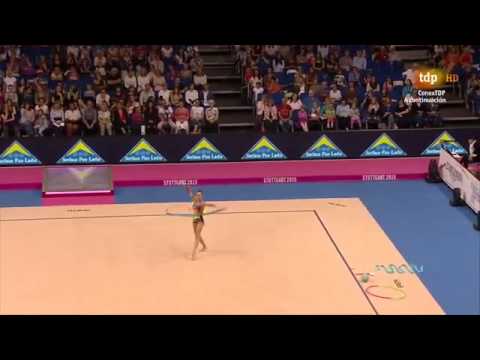 World Championships Stuttgart 2015 | AA Final | Katsiaryna Halkina Ribbon