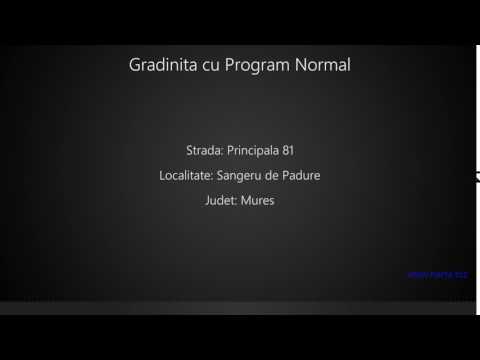 Gradinita cu Program Normal Sangeru de Padure