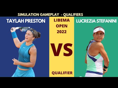 Taylah Preston vs Lucrezia Stefanini | WTA Libema Open 2022 l(04/06/2022) 🎮 Gameplay