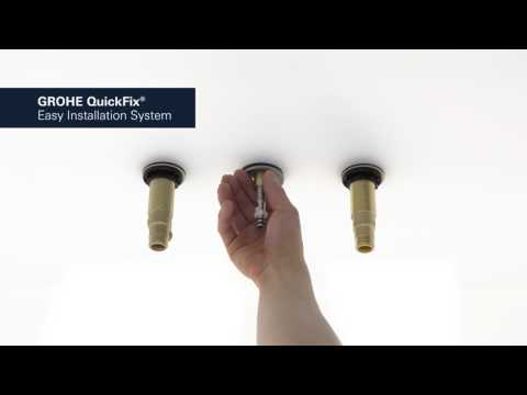 8-inch Widespread 2-Handle S-Size Bathroom Faucet 1.2 GPM // GROHE STARLIGHT CHROME // YouTube Video