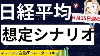 【日経平均】6月15日〜19日　来週のシナリオ想定の考え方！