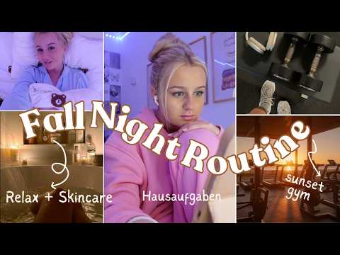 gemütliche Herbst Abendroutine 🧸 Workout, Study + Relax 🍂  MaVie Noelle