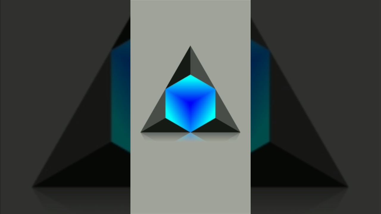 How to Create 3D Triangle Design in Coreldraw Tutorial