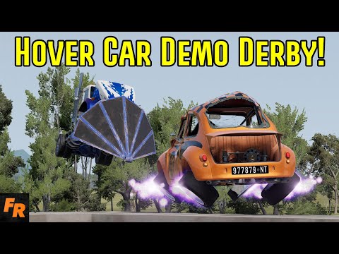 Hover Car Demo Derby! - BeamNG Drive