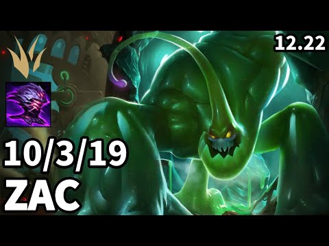 Zac Jungle vs Master Yi - KR Master | Patch 12.22