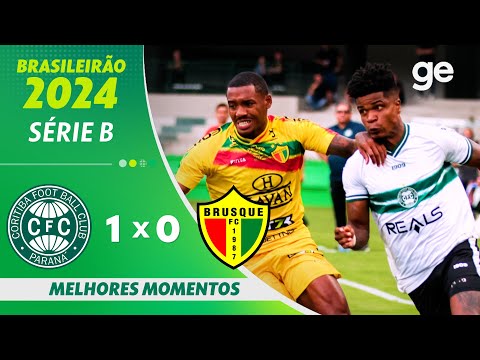 Gols e lances de Coritiba x Brusque