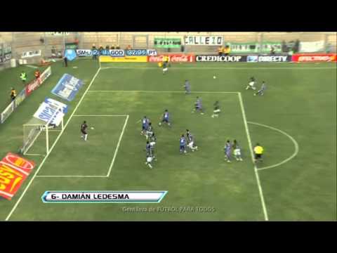 Gol Ledesma. San Martín 2 Godoy Cruz 1. Torneo Final 2013. Fecha 7. Fútbol Para Todos.