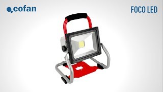 Foco Led Portátil de Batería Li-ion I 18V I 20W I 3 intensidades