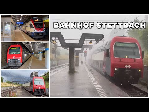Züge beim Bahnhof Stettbach | Trains at Stettbach station (2023)