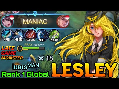 18 Kills General Rosa Lesley The Late Game Monster!! - Top 1 Global Lesley ℓυвιѕᴹᴬᴺ - MLBB