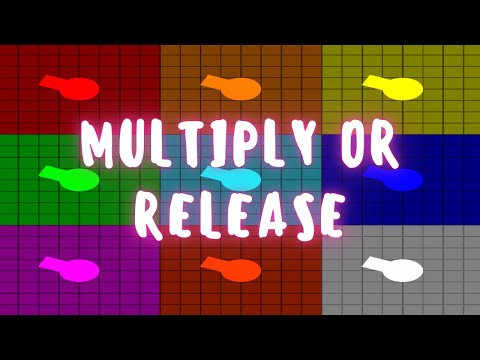 Multiply or Release 9 colors #11 - Marble battle in Algodoo
