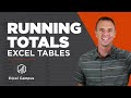 Running Totals in Excel Tables - The Easy Way