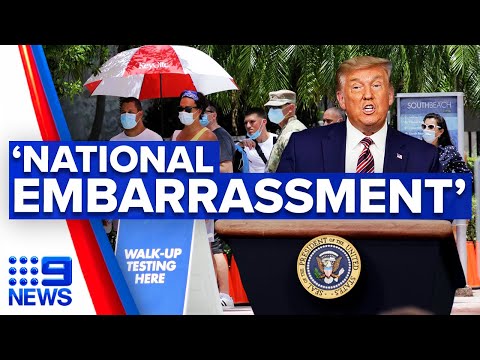 Coronavirus: Trump dubbed ‘national embarrassment’ amid COVID-19 crisis | 9 News Australia