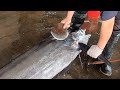 How to Fillet Giant marlin fish with Special Knife - Taiwanese street food