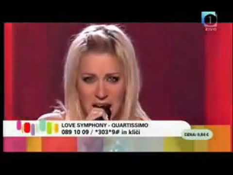 Eurovision SLOVENIA 2009 Quartissimo feat Martina - Love Symphony - LIVE TV - EuroFanBcn