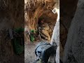 Ukrainian soldiers barely avoid Russian bomb as they hide in a trench