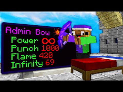 Using OP Admin Bows in Bedwars