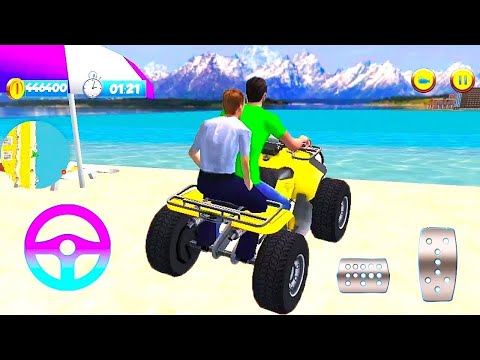 ATV Top Mountain Bike Taxi Racing Game Android Gameplay #9