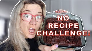 TRYING TO MAKE BROWNIES WITHOUT A RECIPE *challenge* | Jasmine M