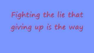 Hero by Superchick with lyrics