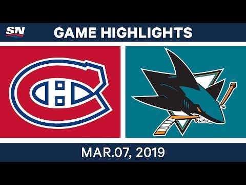 NHL Highlights | Canadiens vs. Sharks – Mar 7, 2019