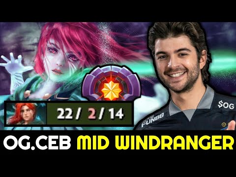 when CEB plays Windranger — 22 Kills No Mercy