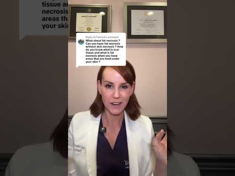 Can you have fat necrosis without skin necrosis?