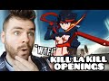 First Time Reacting To KILL LA KILL Openings Endings ANIME REACTION