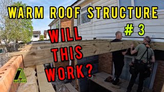 Warm Roof Extension - Part 3 fitting flat roof rafters
