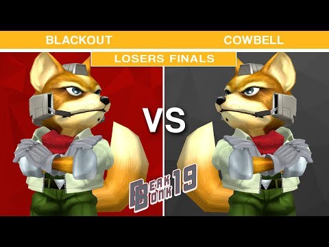 Beak Bonk 2019 - Blackout (Fox) VS Cowbell (Fox) Melee Losers Finals