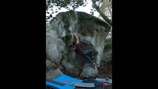 Video thumbnail of Salathé Wall, 7c+ (sit). Fontainebleau