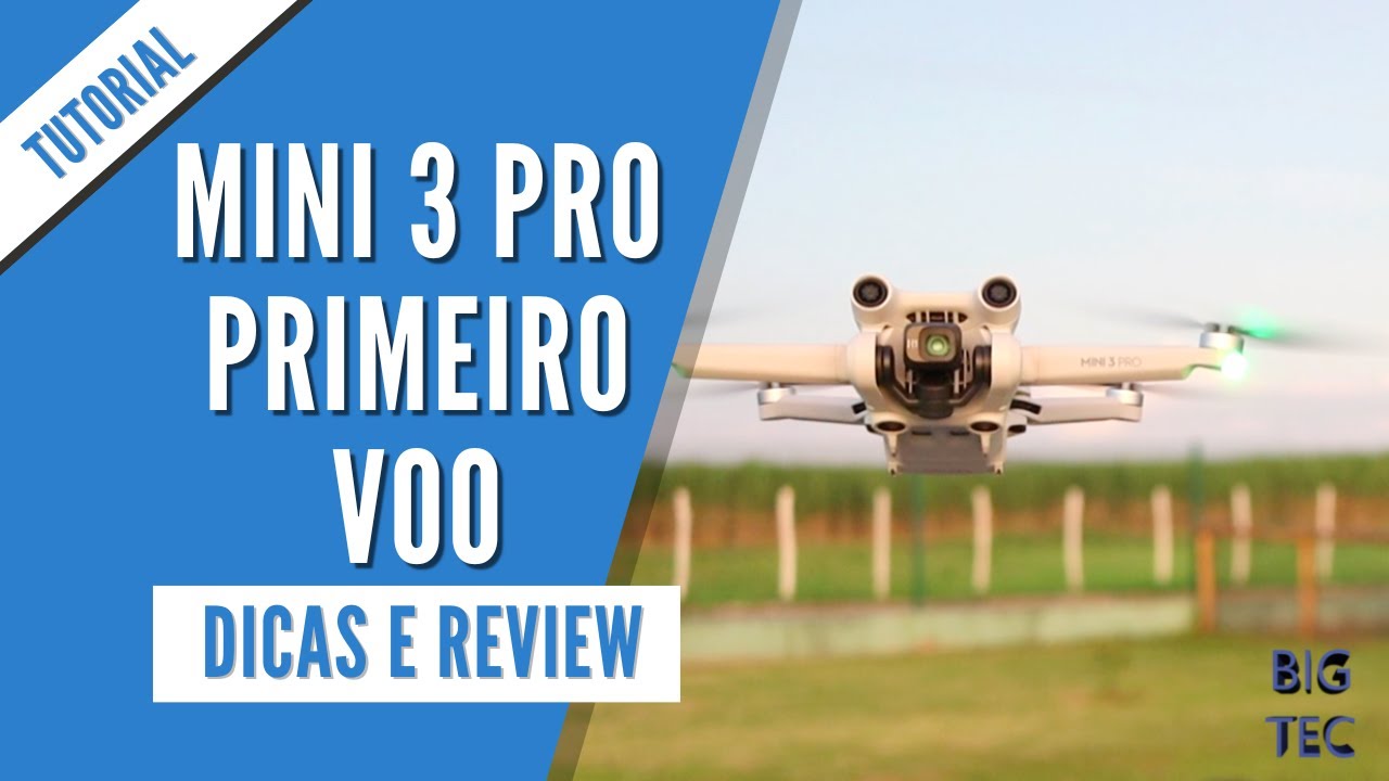 DJI MINI 3 PRO Primeiro Voo - Tutorial | Review - É bom mesmo? PT