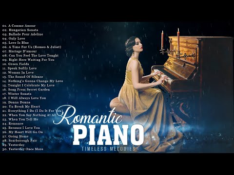 Best Beautiful Piano Melodies : Top 100 Legendary Piano Instrumental Love Songs Of All Time