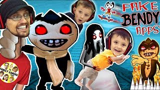 SLENDRINA TAKES SHAWN so CHASE can play Fake Bendy &amp; the Ink Machine Games! (FGTEEVFun)